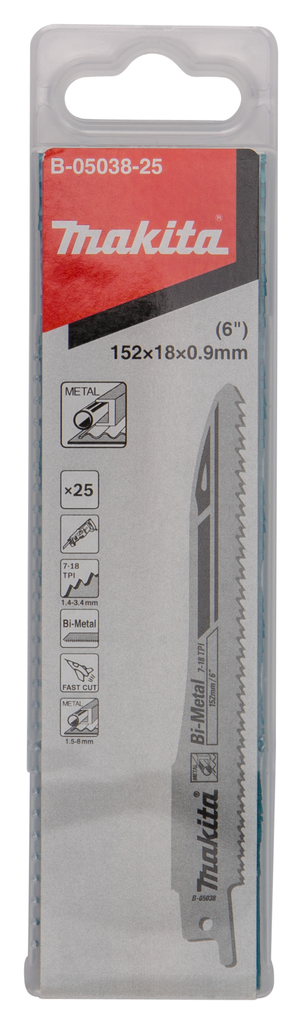 Reciprozaagblad Staal/Universeel 132mm