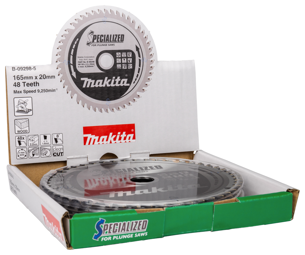 Invalcirkelzaagblad hout (display 5 stuks)