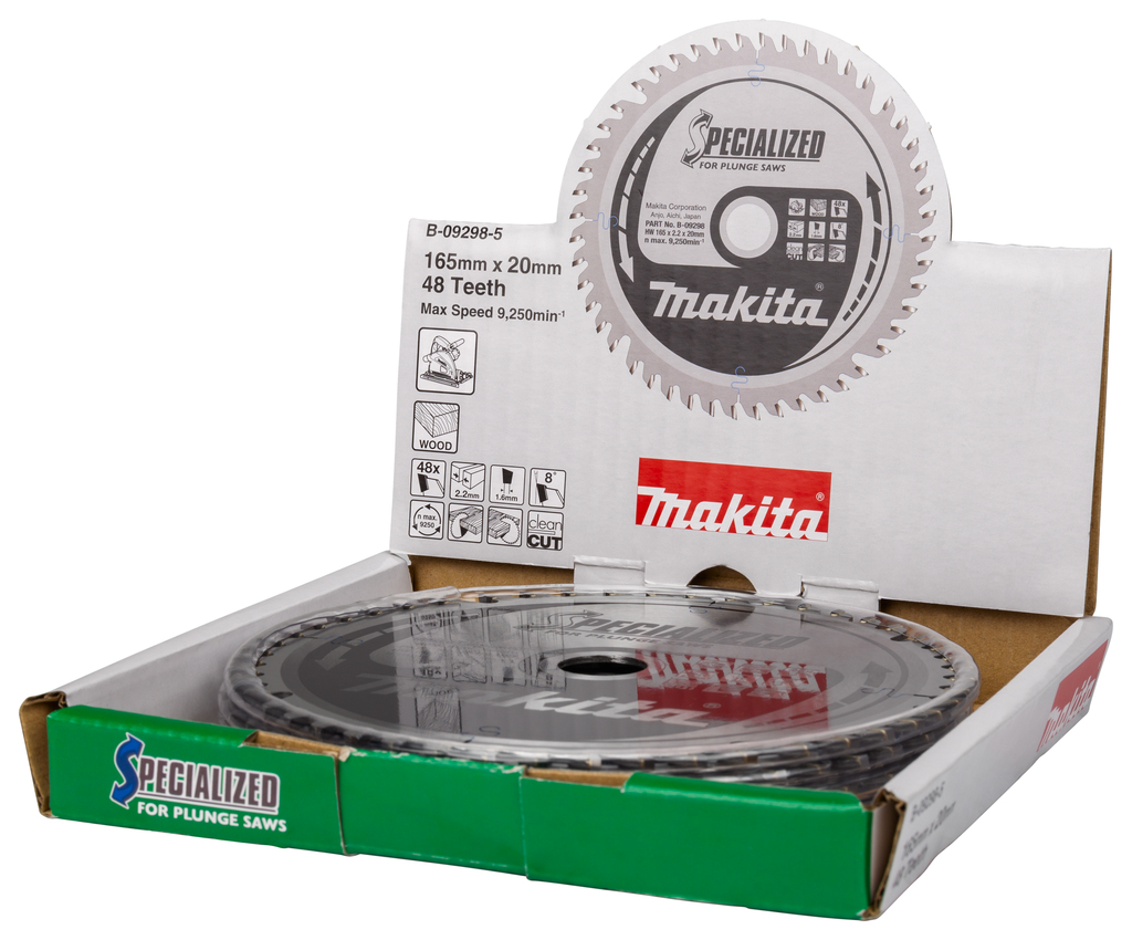 Invalcirkelzaagblad hout (display 5 stuks)