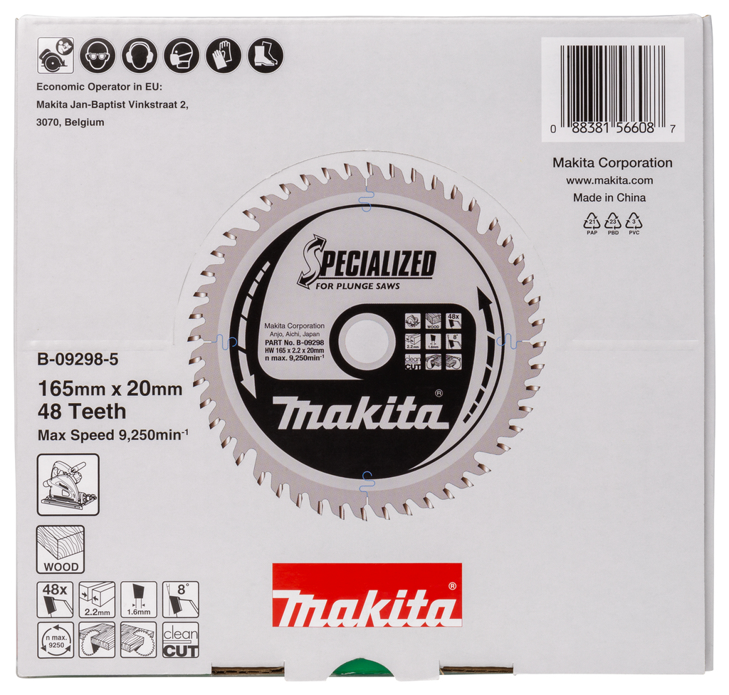 Invalcirkelzaagblad hout (display 5 stuks)