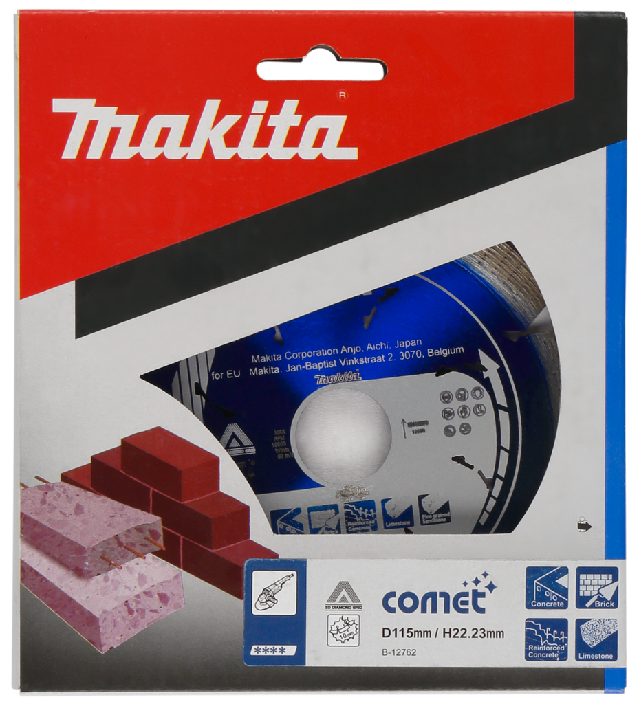 Diamantschijf 115x22,23x2,2mm blauw