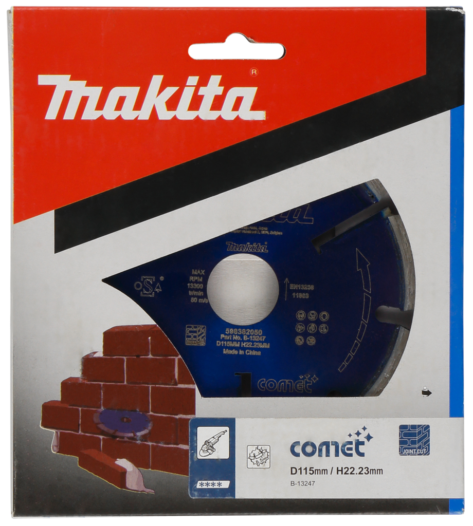 Diamant voegschijf 115x22,23x6,4mm blauw