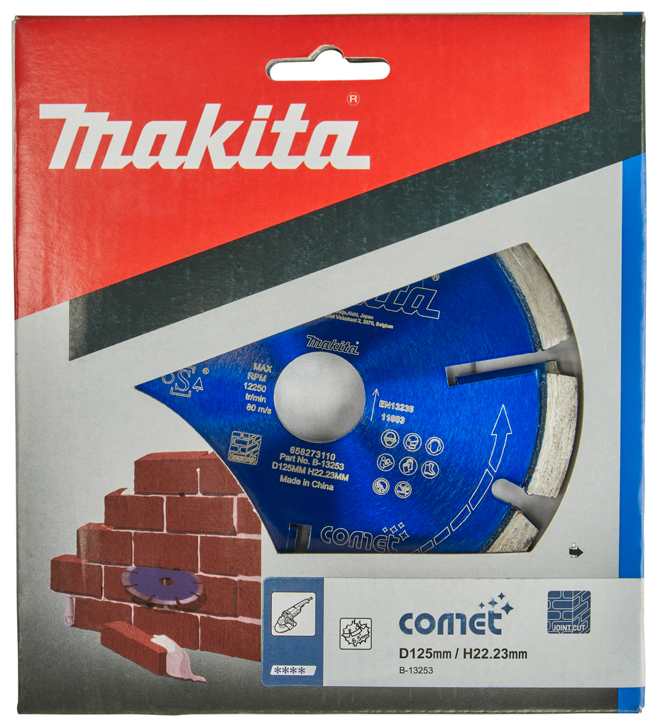 Diamant voegschijf 125x22,23x6,4mm blauw