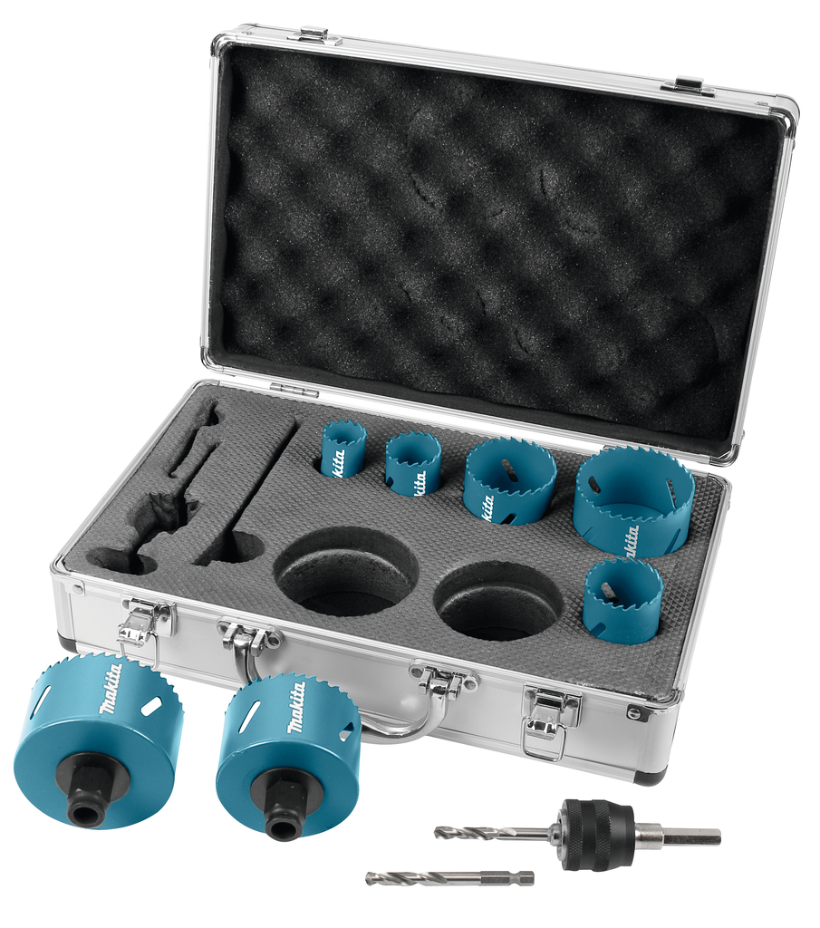 Gatzaagset 10-delig hout/metaal