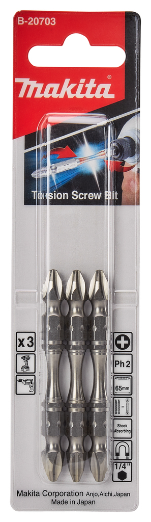 Slagschroefbit PH2x65mm