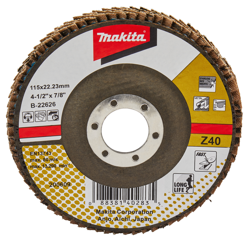 Lamellenschuurschijf 115mm Z40