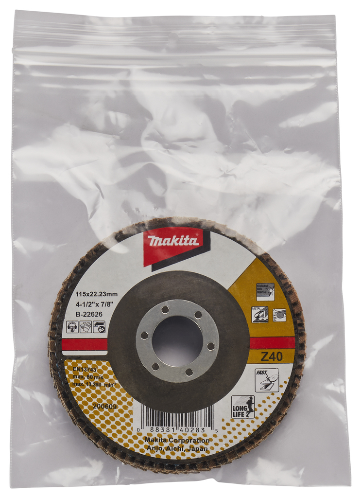 Lamellenschuurschijf 115mm Z40