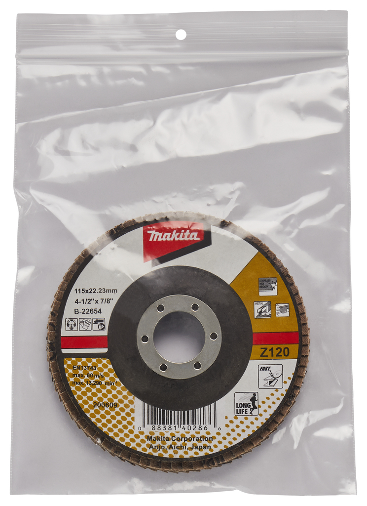 Lamellenschuurschijf 115mm Z120