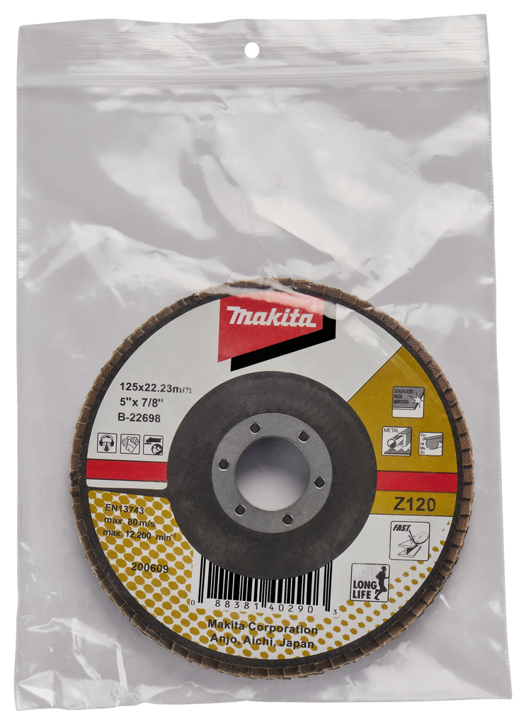 Lamellenschuurschijf 125mm Z120