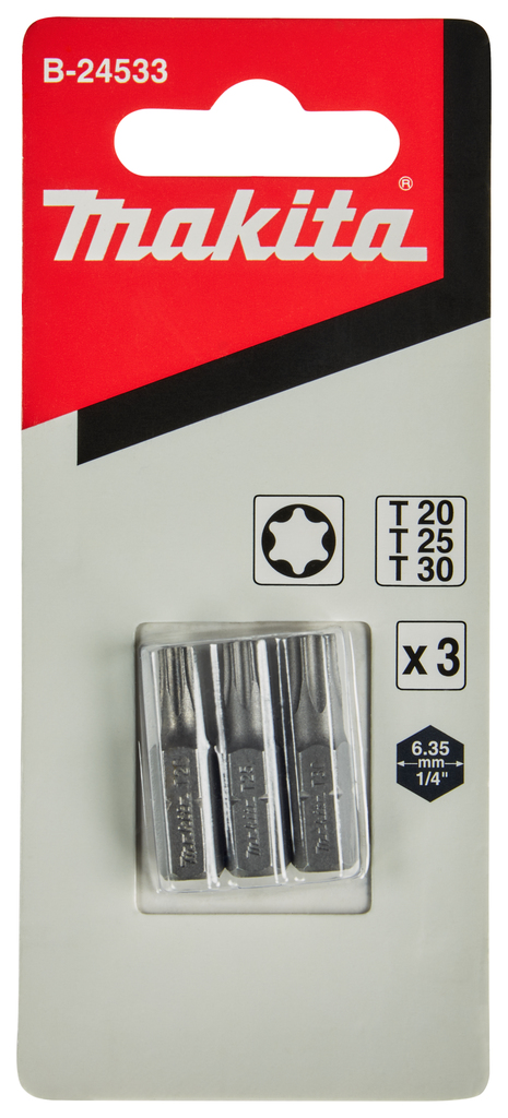 Schroefbitset Torx 3-delig 