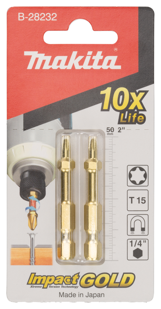 Slagschroefbit T15x50mm
