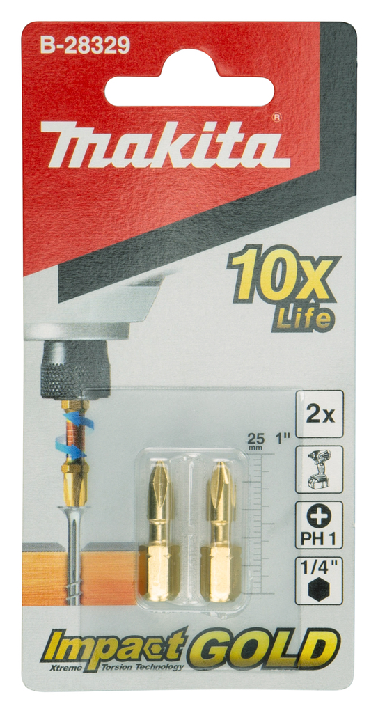 Slagschroefbit PH1x25mm