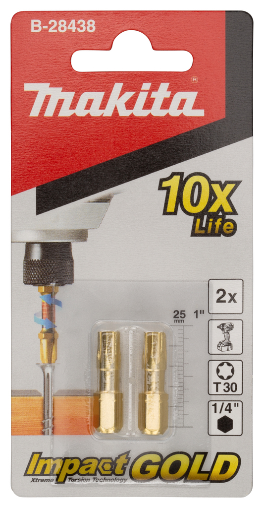 Slagschroefbit T30x25mm