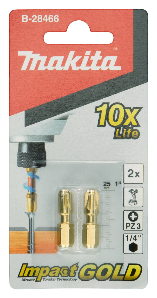 Slagschroefbit PZ3x25mm 