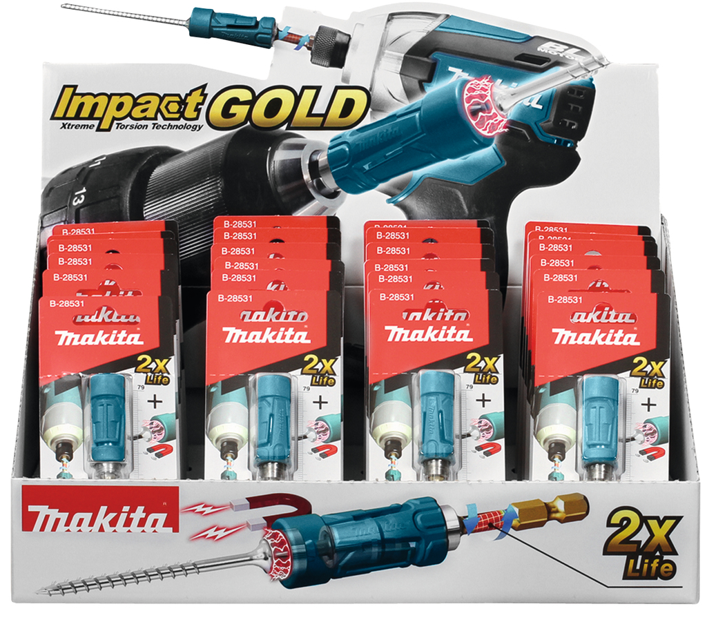 Bithouder 1/4"x79mm magnetisch (Display 24 stuks)