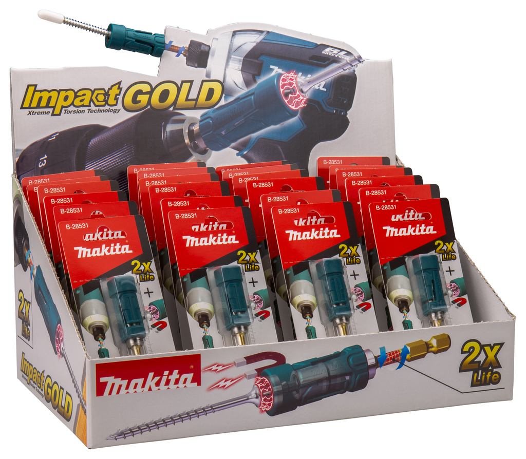 Bithouder 1/4"x79mm magnetisch (Display 24 stuks)