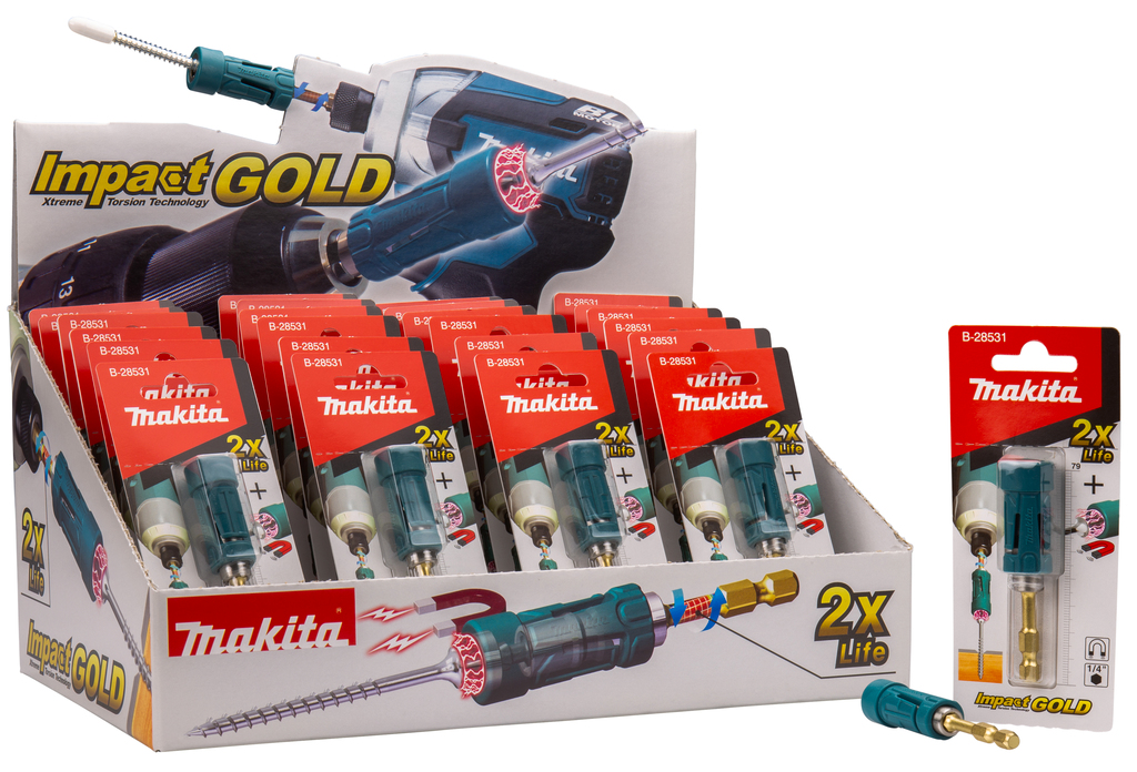 Bithouder 1/4"x79mm magnetisch (Display 24 stuks)