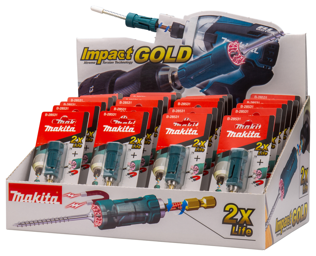 Bithouder 1/4"x79mm magnetisch (Display 24 stuks)