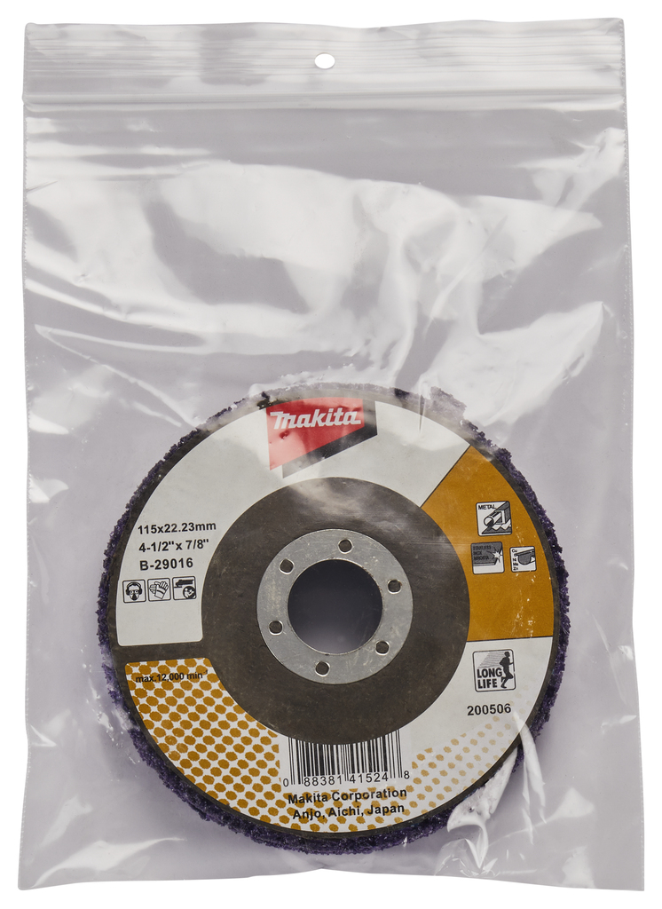 Reinigingsschijf 115mm paars