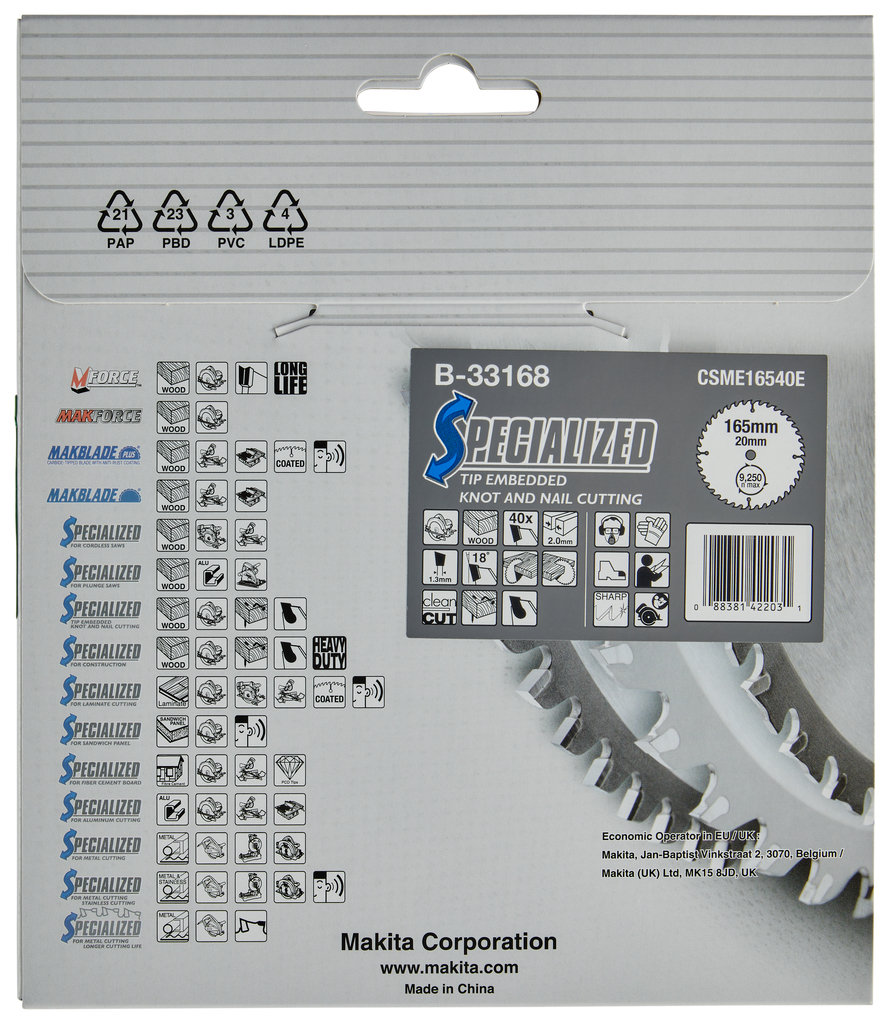 Cirkelzaagblad Hout (noest/spijker)