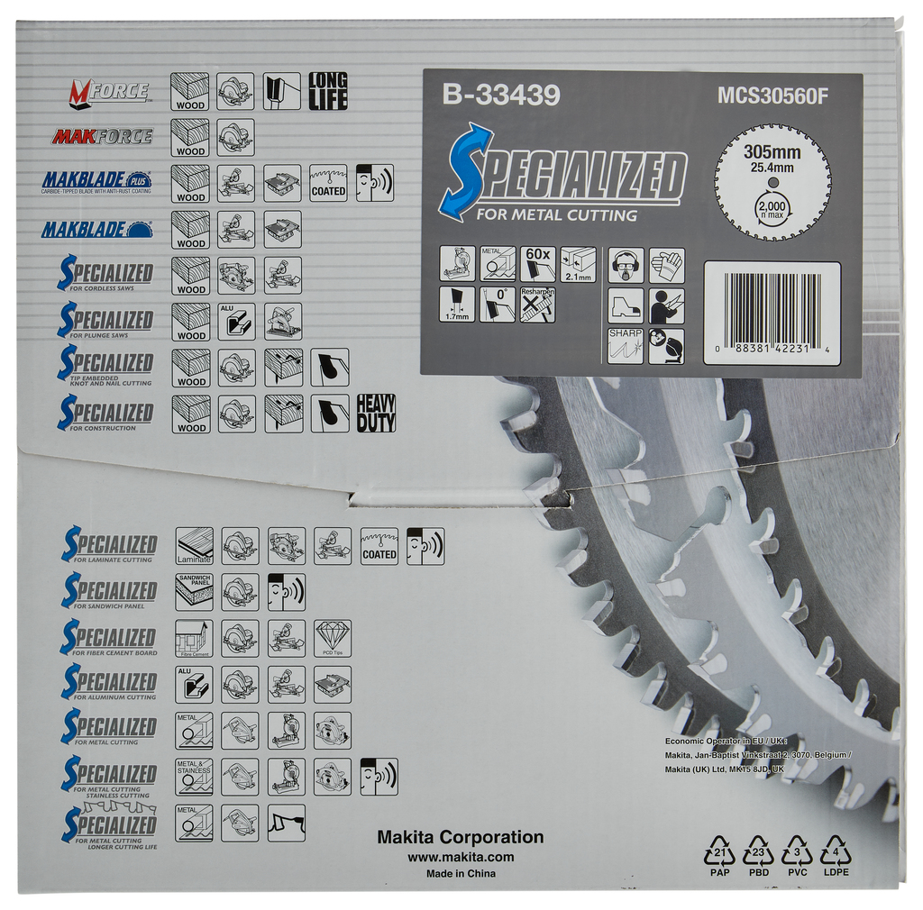 Afkortzaagblad Staal