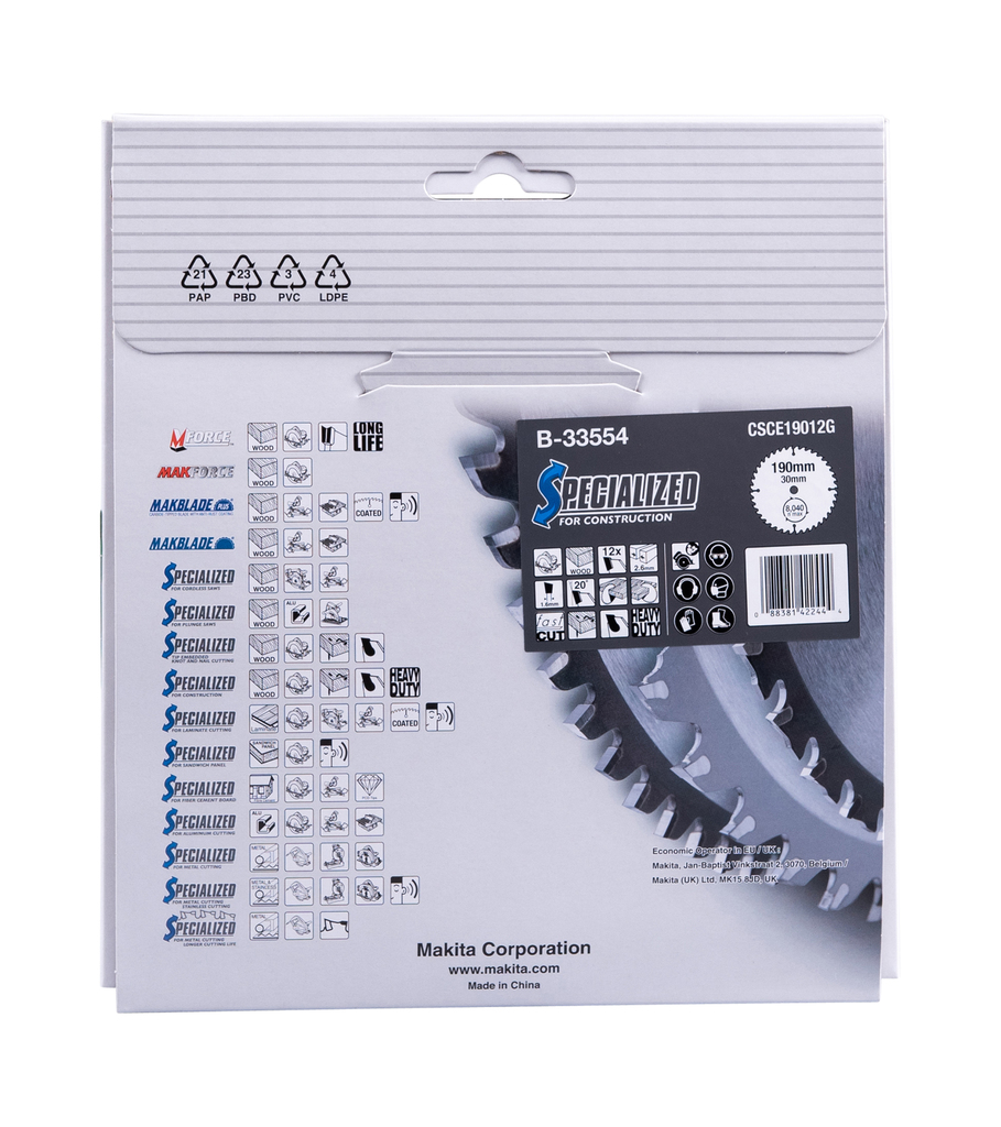 Cirkelzaagblad Hout (bouw/constructie)