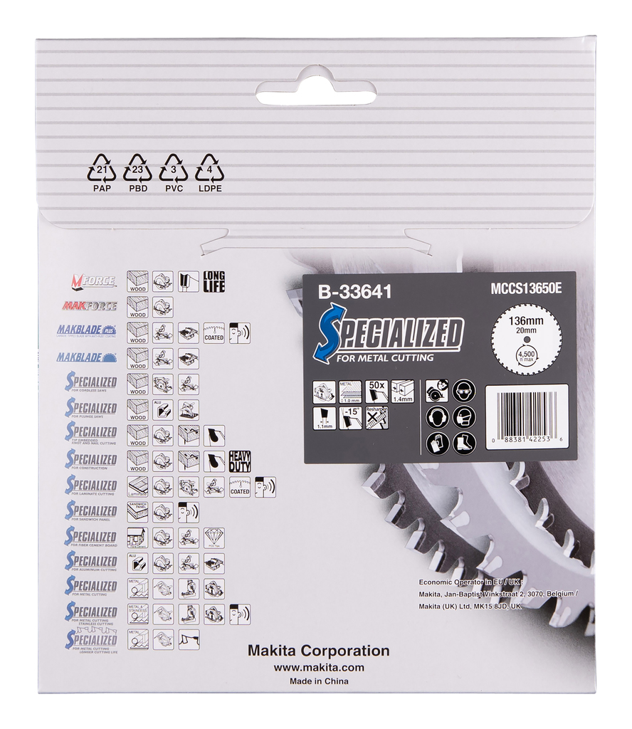 Cirkelzaagblad Dun plaatstaal