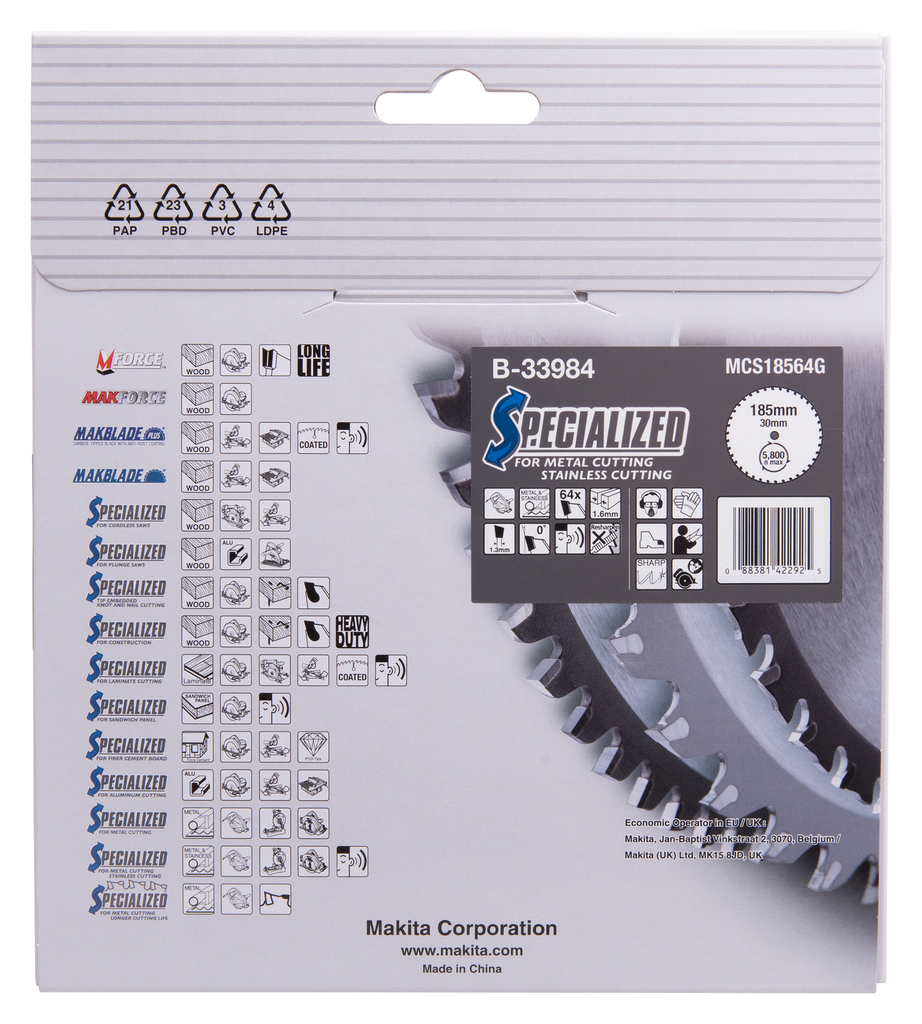 Cirkelzaagblad RVS/Staal