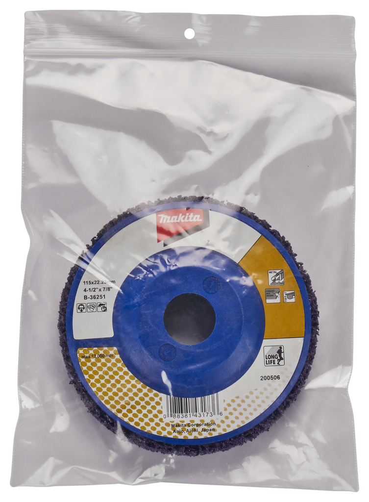 Reinigingsschijf 115mm paars