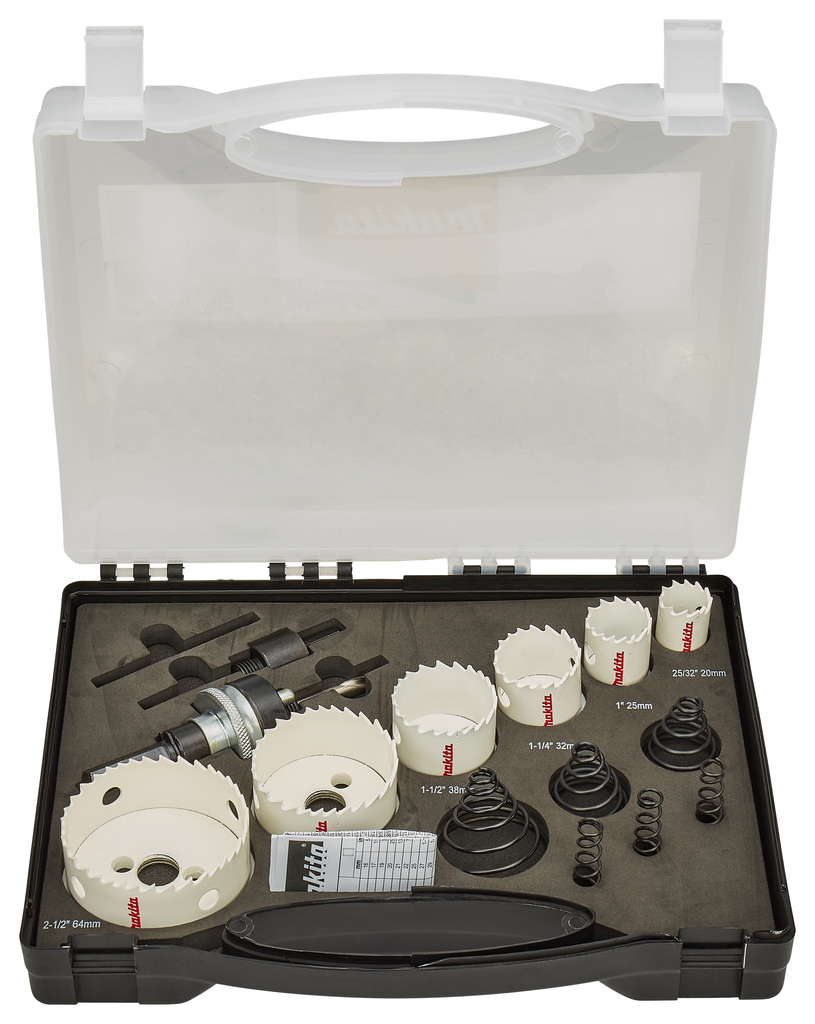 Gatzaagset 15-delig metaal