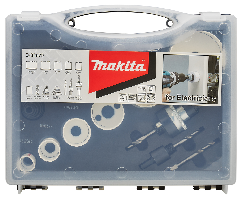 Gatzaagset 15-delig metaal