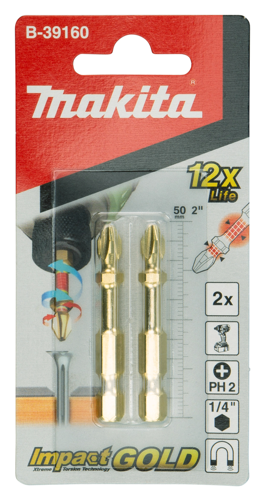 Slagschroefbit PH2x50mm