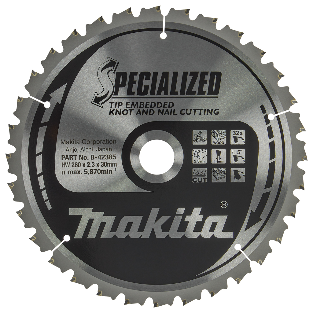 Afkortzaagblad Hout (noest/spijker)