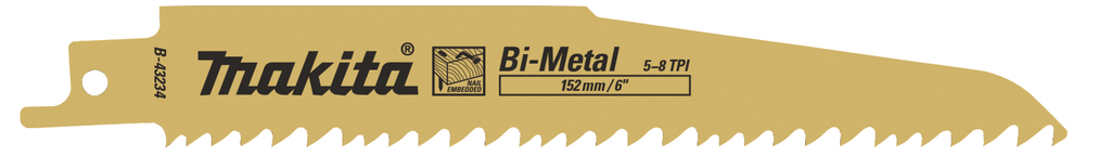 Reciprozaagblad Hout/Staal 132mm