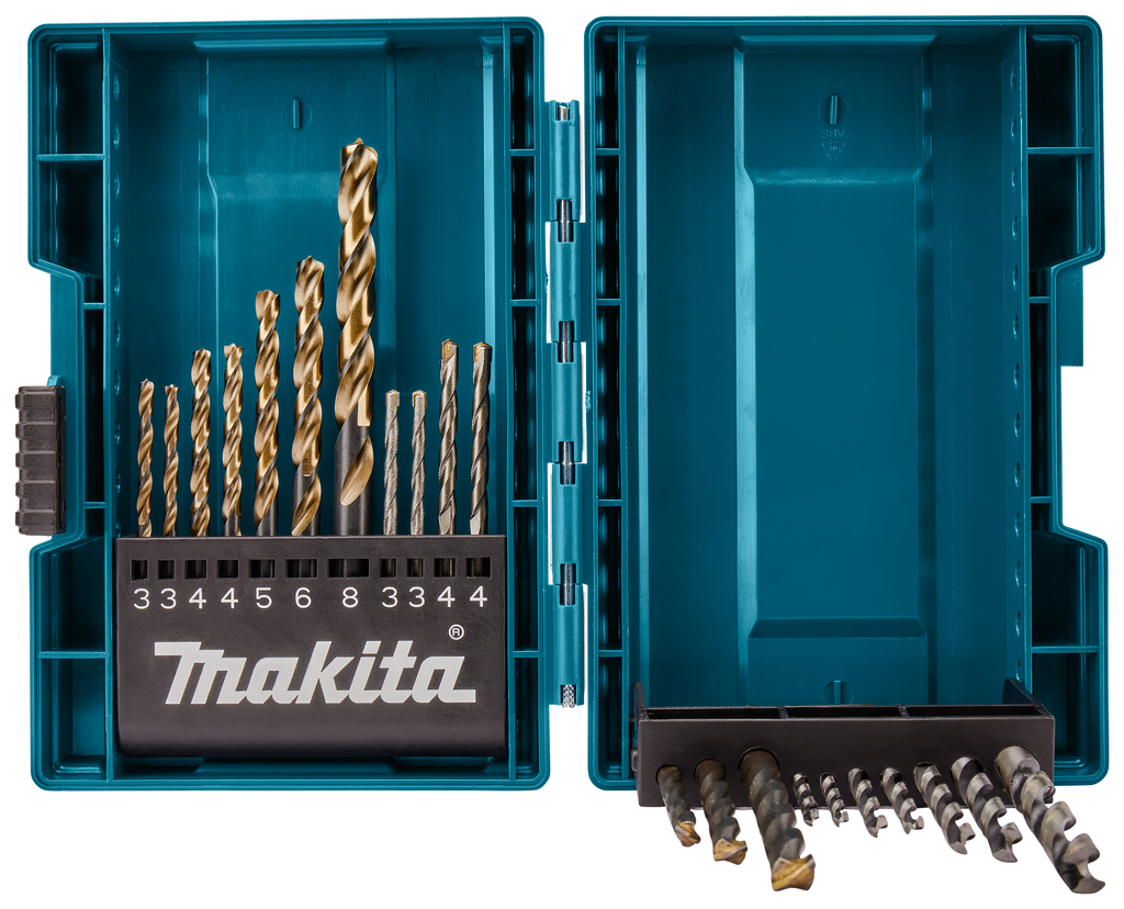 Boorset 21-delig hout/metaal/steen