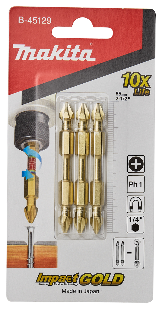 Slagschroefbit PH1x65mm