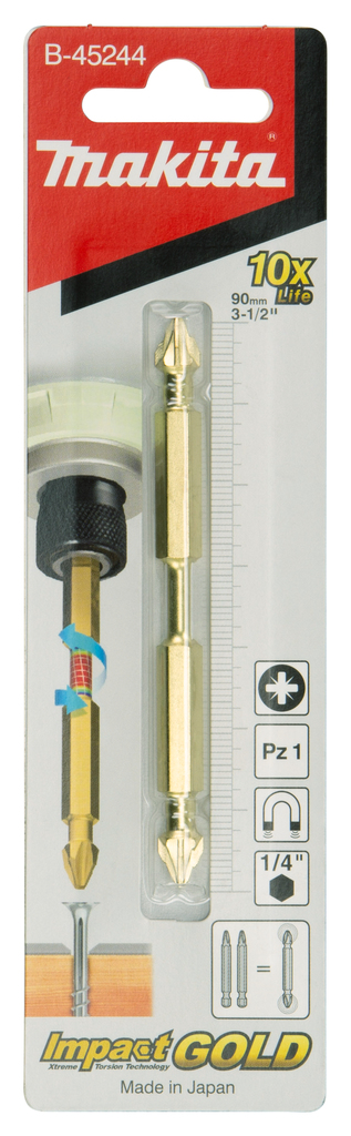 Slagschroefbit PZ1x90mm 