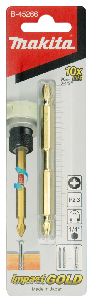 Slagschroefbit PZ3x90mm 