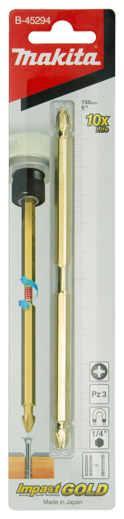 Slagschroefbit PZ3x150mm 