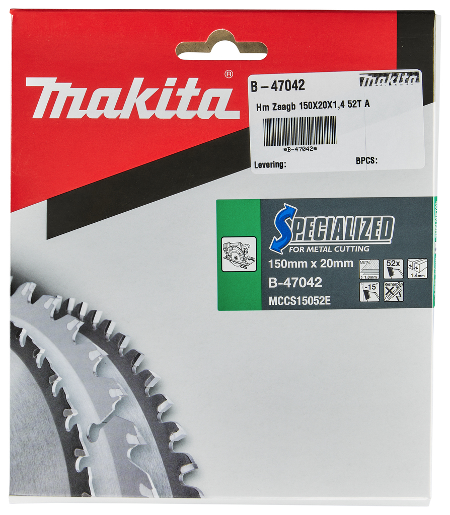 Cirkelzaagblad Dun plaatstaal