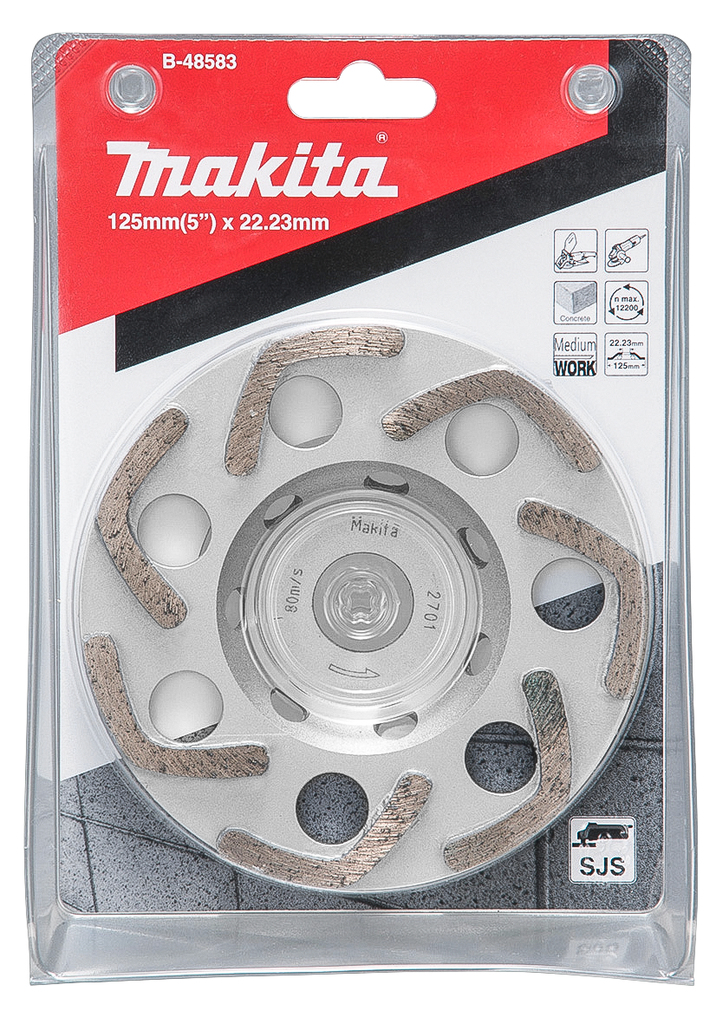 Diamant komschijf 125mm medium