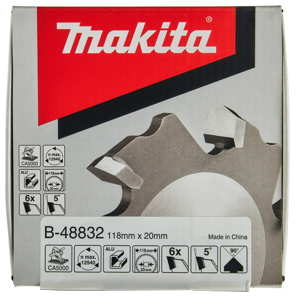 V-groeffreesblad 90° alu