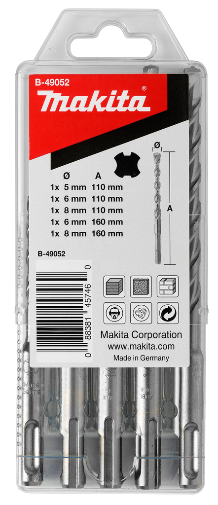 P2S: Betonboorset 5-delig