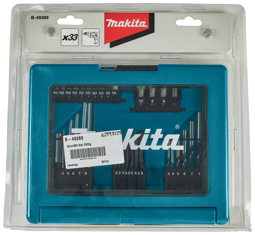 Boor-/schroefbitset 33-delig