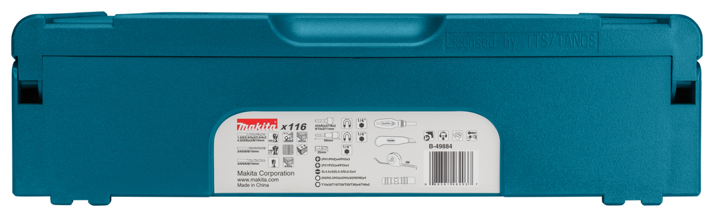 Boor-/schroefbitset 116-delig