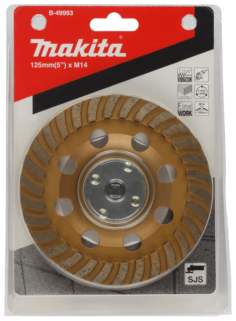 Diamant komschijf 125mm fijn