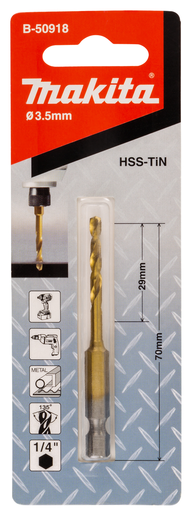 Metaalboor slagschroef 3,5x70mm