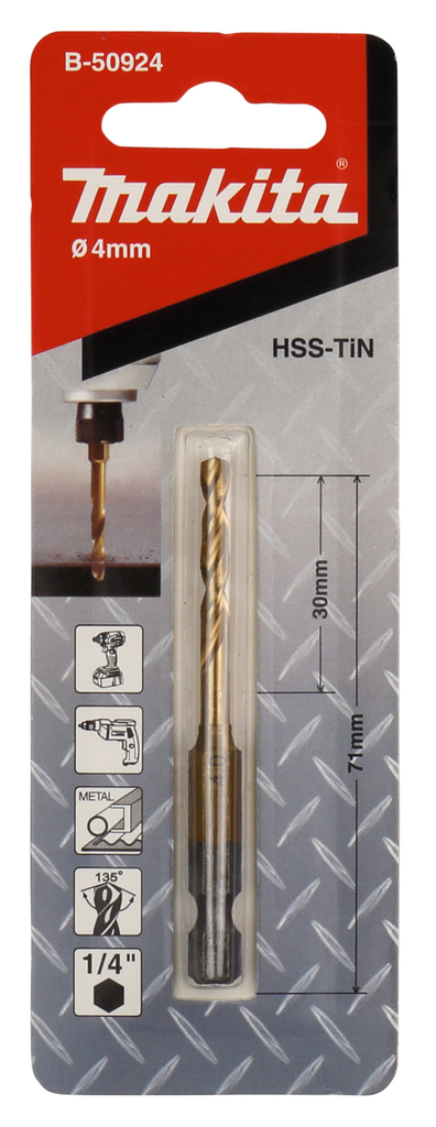 Metaalboor slagschroef 4,0x71mm