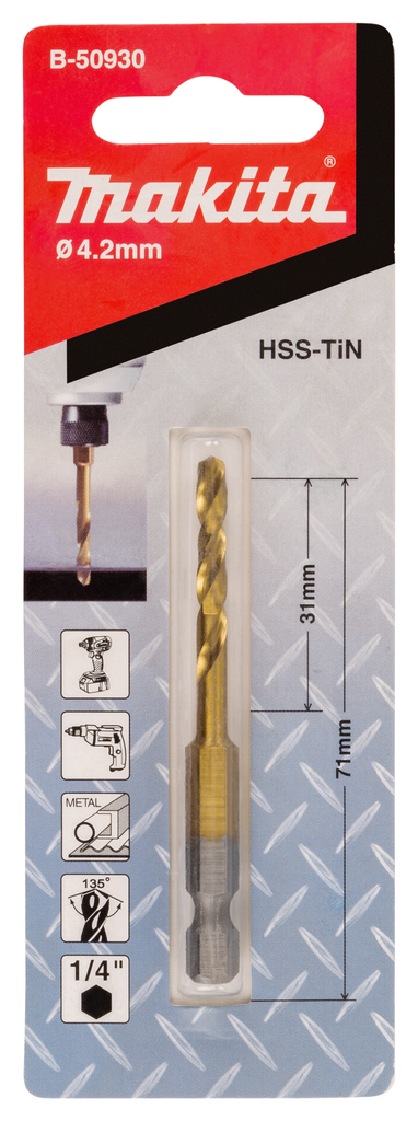 Metaalboor slagschroef 4,2x71mm