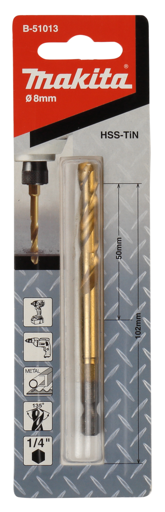 Metaalboor slagschroef 8,0x102mm